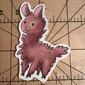 💜13/$13 +Bundle Sticker Sale | Llama Animal Waterproof Sticker